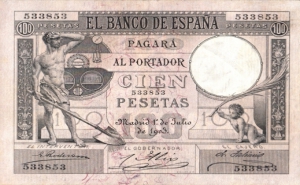 100 Pesetas 1903