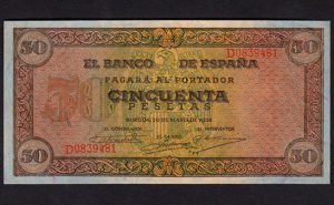1938 Burgos - Reverso: Castillo de Olite