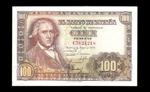 100 Pesetas 1948, serie C, EBC+ anverso