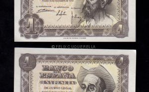 4 Billetes correlativos 1 Peseta 1951, serie L, S/C-