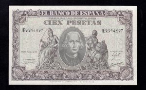 100 Pesetas 1940, serie E, S/C