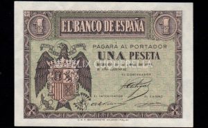 1 Peseta Abril 1938, serie G, S/C-
