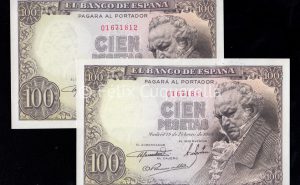 Pareja correlativa 100 Pesetas 1946, sin serie, S/C Pareja correlativa 100 Pesetas 1946, sin serie, S/C