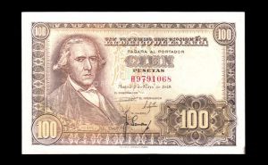 100 Pesetas 1948, serie H, EBC+ anverso