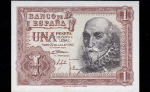1 Peseta 1953, serie V, S/C-