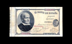 100 Pesetas 1893, MBC+ anverso