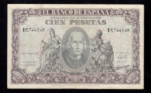 100 Pesetas 1940, serie H, MBC-