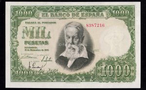 1000 pesetas 1951, sin serie, S/C-