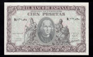100 Pesetas 1940, serie I (última serie), S/C-