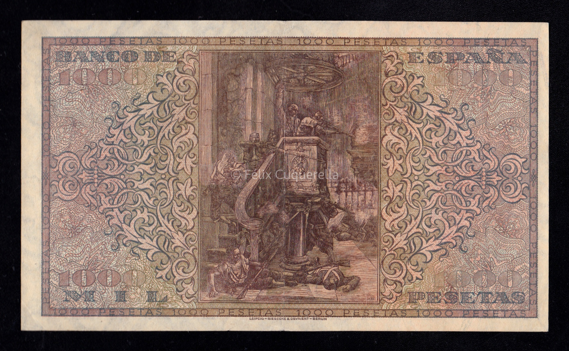 1000 Pesetas 1938, serie A, EBC+ 1000 Pesetas 1938, serie A, EBC+