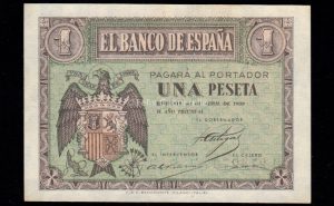 1 Peseta Abril 1938, serie M, S/C-
