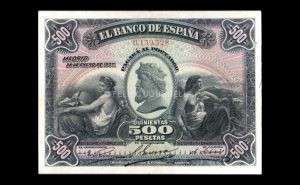 500 Pesetas Enero 1907, EBC- anverso