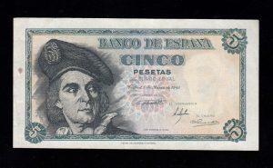 5 pesetas 1948, serie A, MBC-