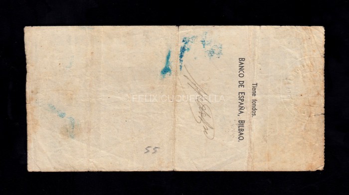Billete Banco de España - Bilbao 0500 pesetas 1937 SC CON