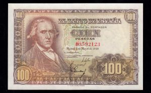 100 Pesetas 1948, serie D, S/C-