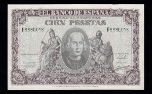 100 Pesetas 1940, serie F, EBC