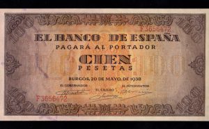 100 Pesetas 1938, serie F, S/C-