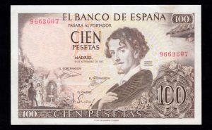 100 Pesetas 1965, sin serie, EBC-