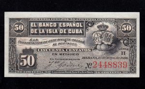 50 Centavos 1896, S/C-, P.46a