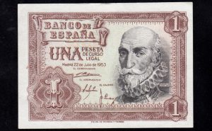 1 Peseta 1953, serie F, EBC