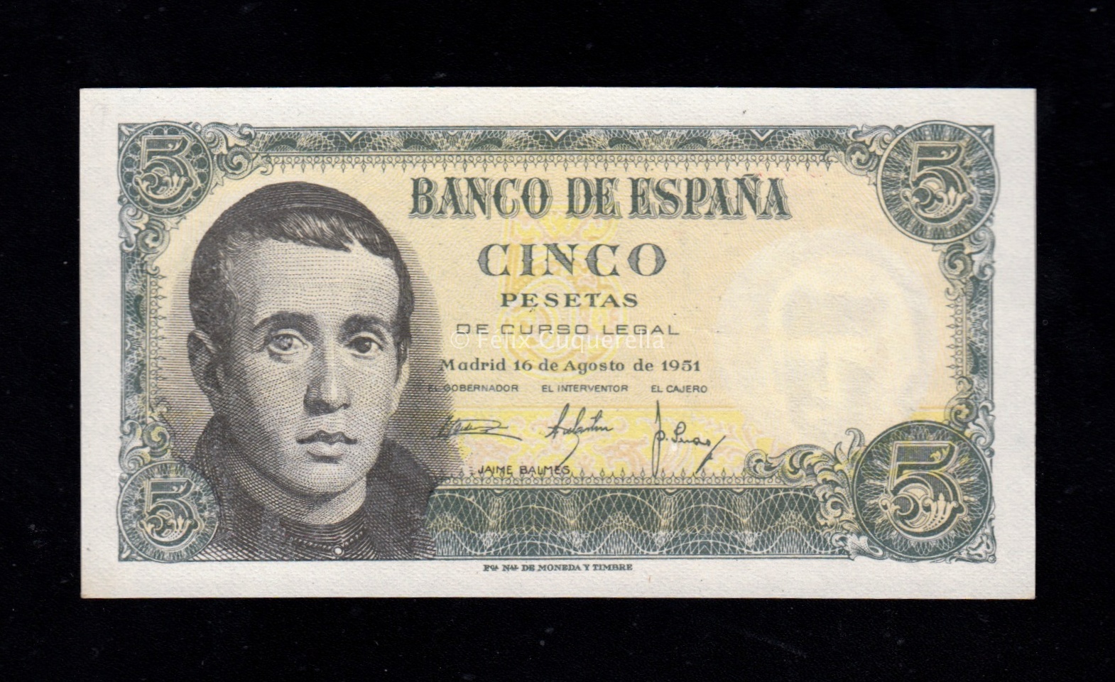 xg 5 pesetas 1951, serie I, S/C-