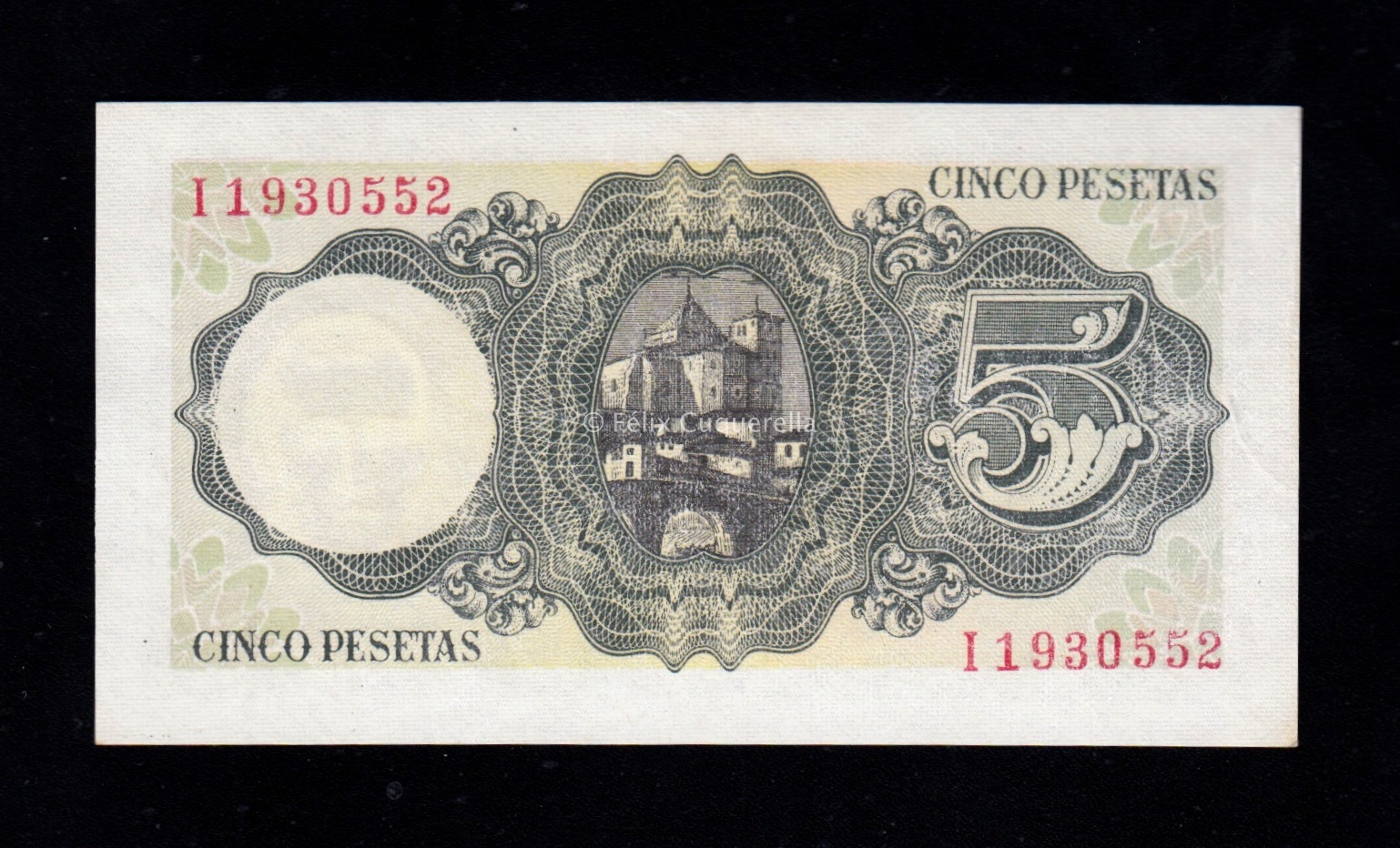 5 pesetas 1951, serie I, S/C- 5 pesetas 1951, serie I, S/C-