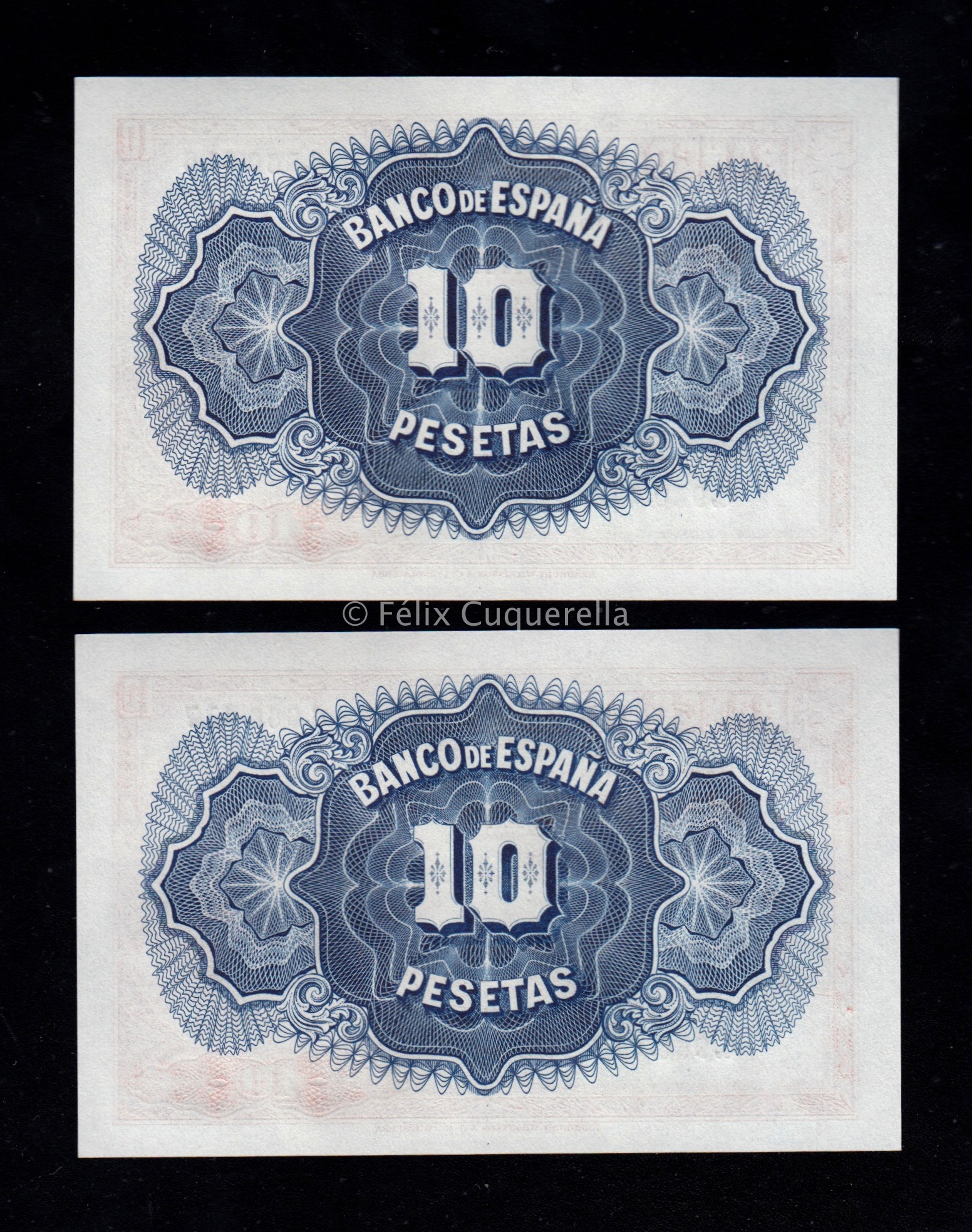 Pareja correlativa 10 pesetas 1935, sin serie, S/C Pareja correlativa 10 pesetas 1935, sin serie, S/C