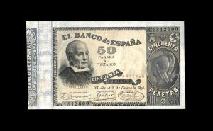 50 Pesetas 1898, EBC- anverso