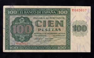 100 Pesetas 1936, serie V, EBC