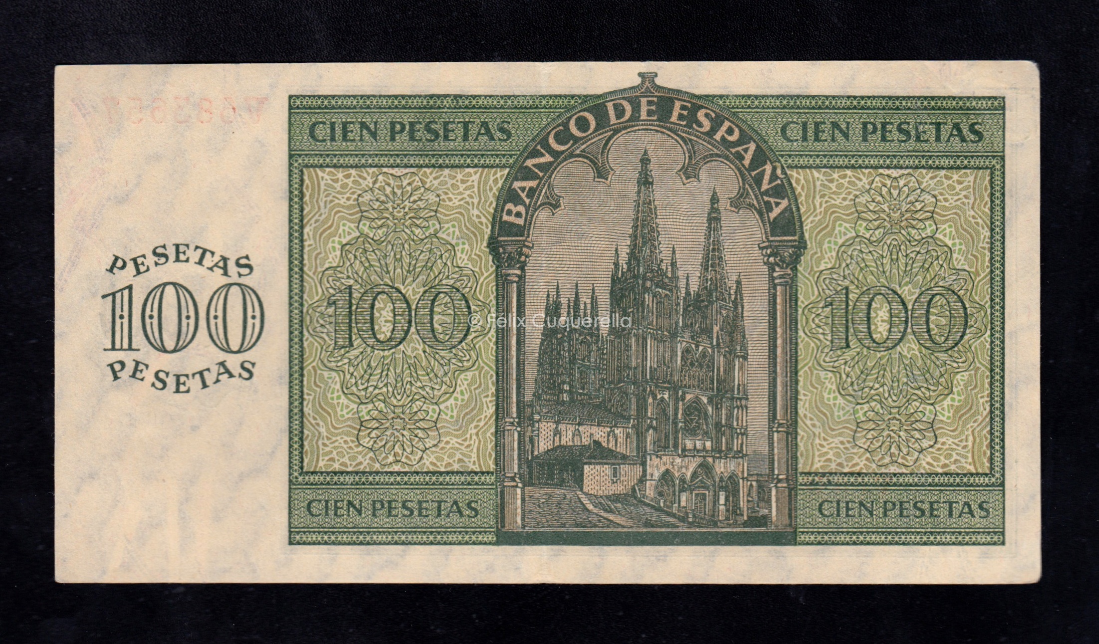 100 Pesetas 1936, serie V, EBC 100 Pesetas 1936, serie V, EBC