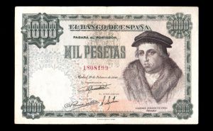 1000 pesetas 1946, sin serie, MBC anverso
