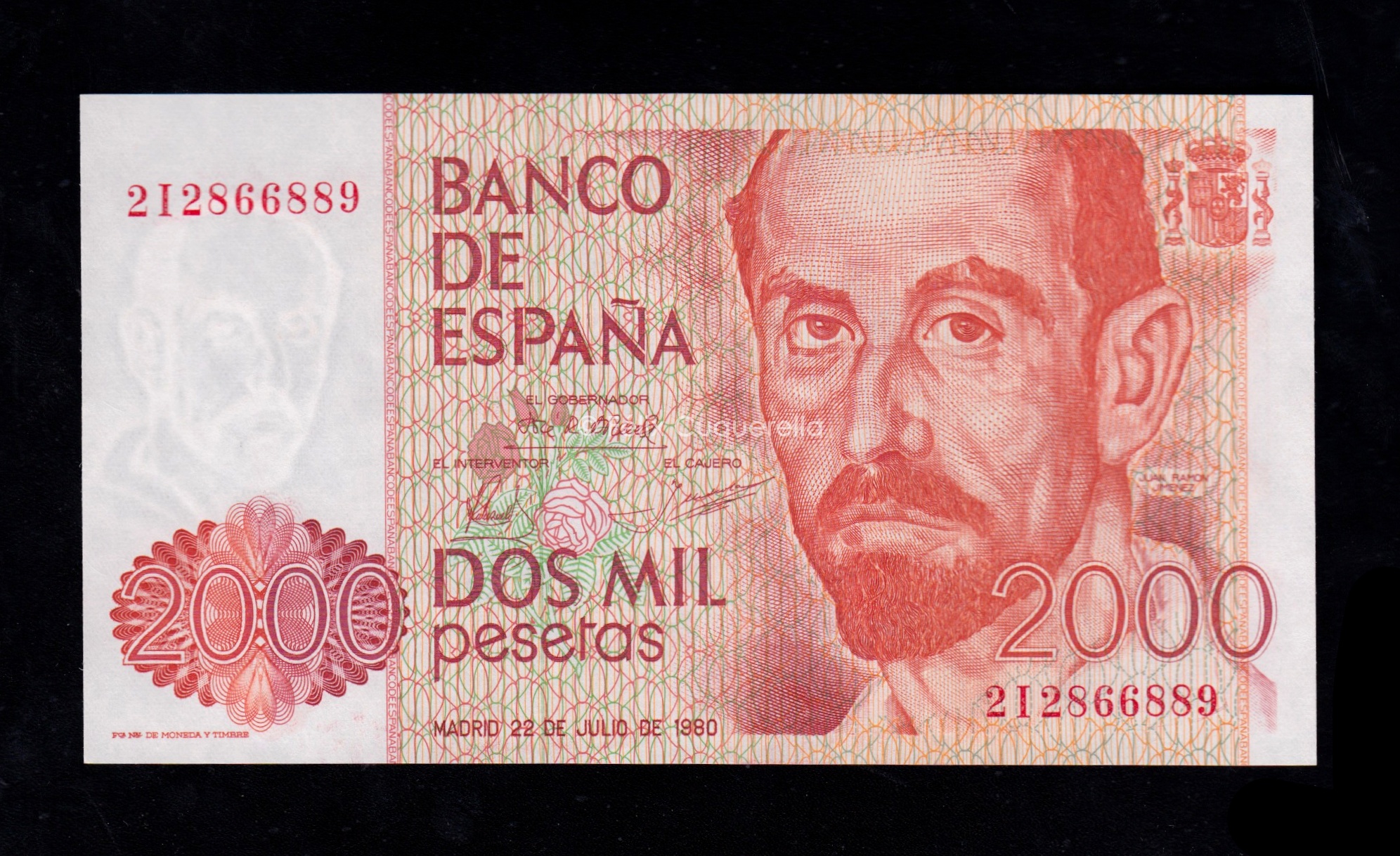 2000 pesetas 1980, serie 2I, S/C- 2000 pesetas 1980, serie 2I, S/C-
