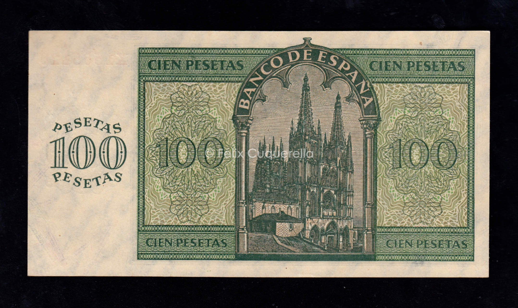 100 Pesetas 1936, serie X, S/C- 100 Pesetas 1936, serie X, S/C-