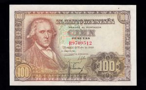 100 Pesetas 1948, serie B, EBC+