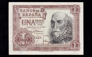 1 Peseta 1953, serie F, S/C-