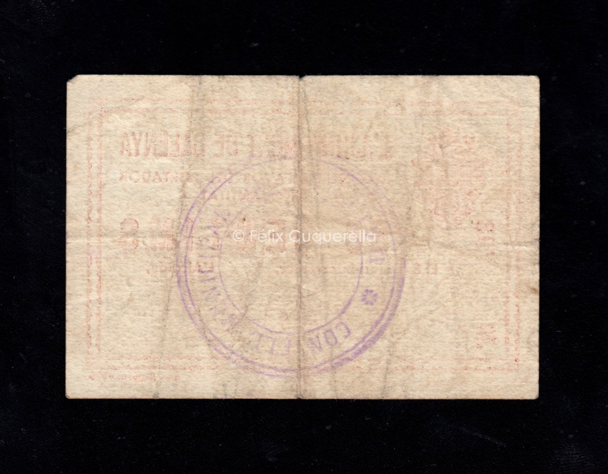 Balenya (Barcelona), 50 céntimos, MBC- Balenya (Barcelona), 50 céntimos, MBC-