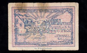 Cabrera de Mataró (Barcelona), 1 peseta, B/C