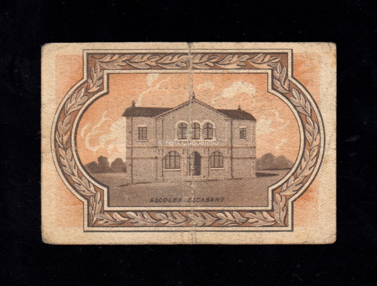 Cardona (Barcelona), 1 peseta 1937, MBC- Cardona (Barcelona), 1 peseta 1937, MBC-