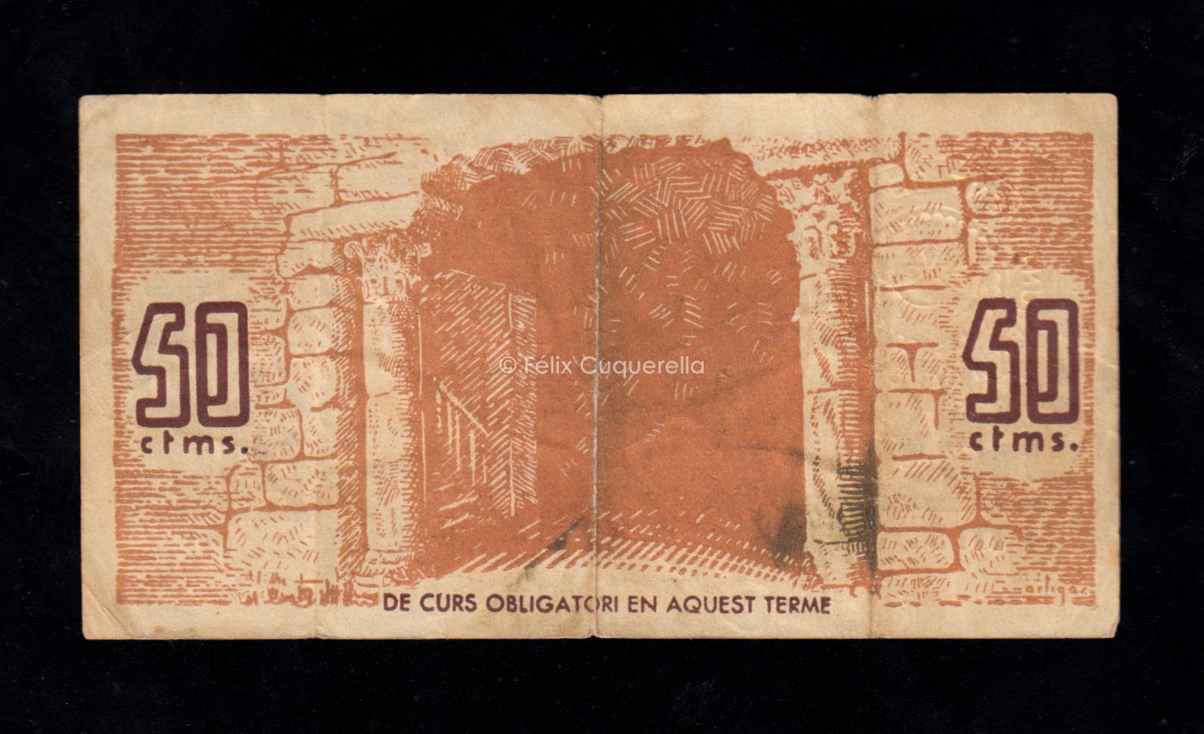 Cornella de Llobregat (Barcelona), 50 céntimos 1937, MBC- Cornella de Llobregat (Barcelona), 50 céntimos 1937, MBC-