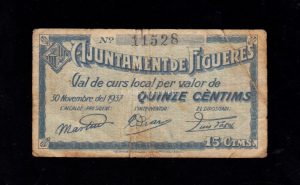 Figueres (Gerona), 15 céntimos 1937, B/C