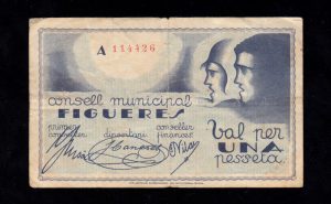 Figueres (Gerona), 1 peseta 1937, MBC-