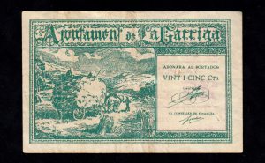 La Garriga (Barcelona), 25 céntimos 1937, MBC-