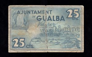 Gualba (Barcelona), 25 céntimos 1937, B/C