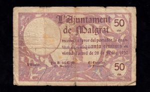 Malgrat (Barcelona), 50 céntimos 1937, B/C