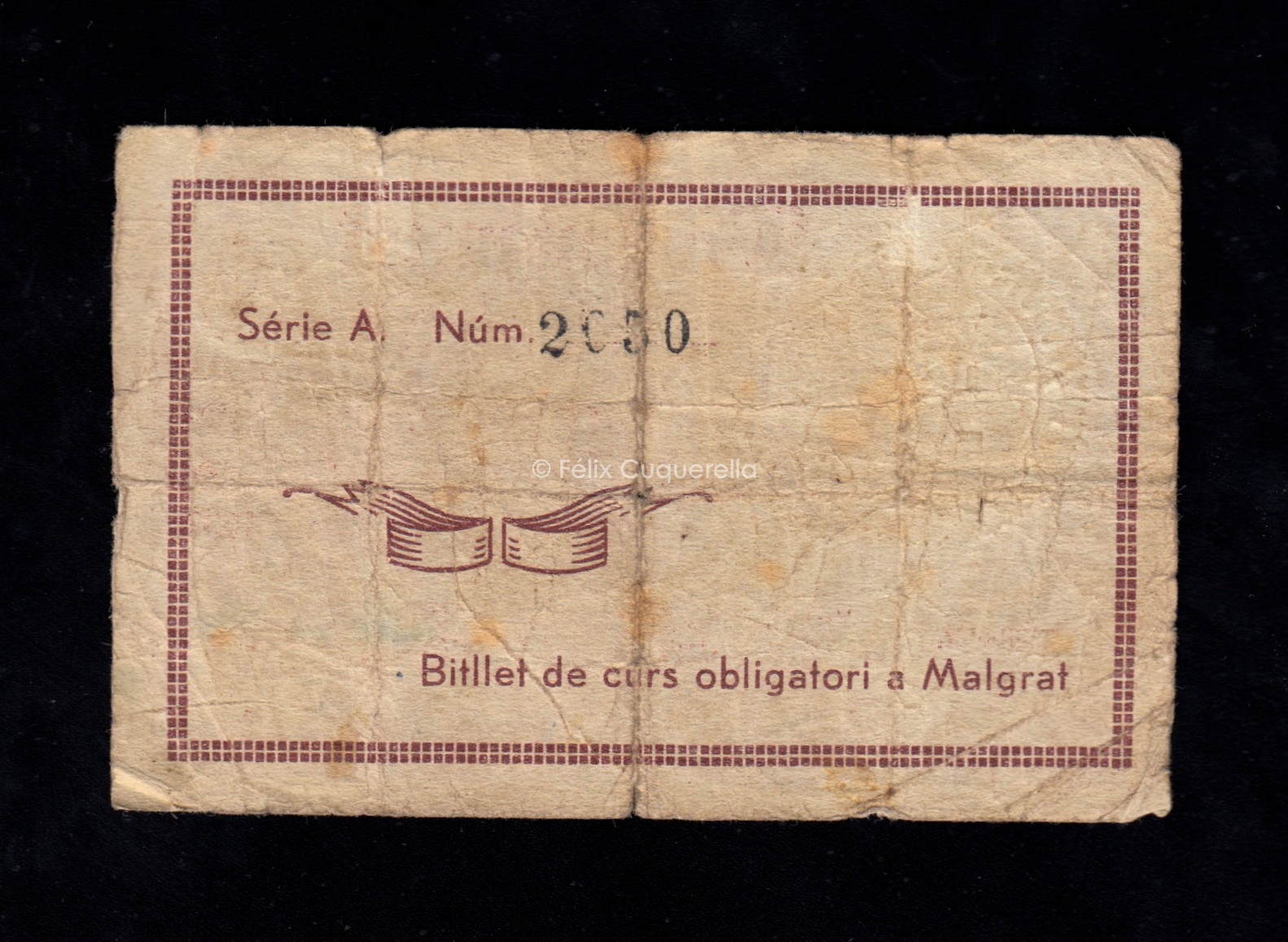 Malgrat (Barcelona), 50 céntimos 1937, B/C Malgrat (Barcelona), 50 céntimos 1937, B/C