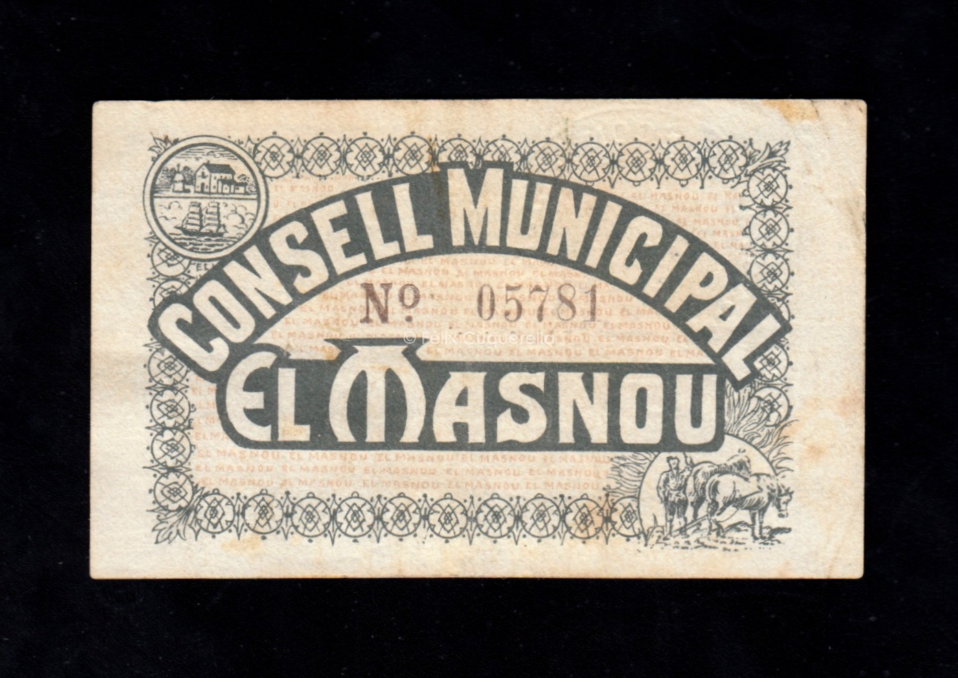 El Masnou (Barcelona), 25 céntimos, EBC- El Masnou (Barcelona), 25 céntimos, EBC-