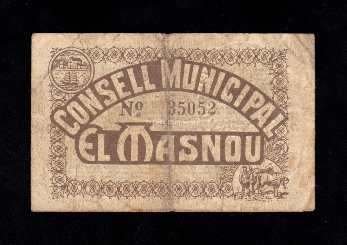 El Masnou (Barcelona), 50 céntimos, MBC- El Masnou (Barcelona), 50 céntimos, MBC-