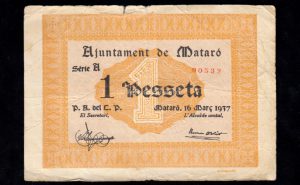 Mataró (Barcelona), 1 peseta 1937, MBC-