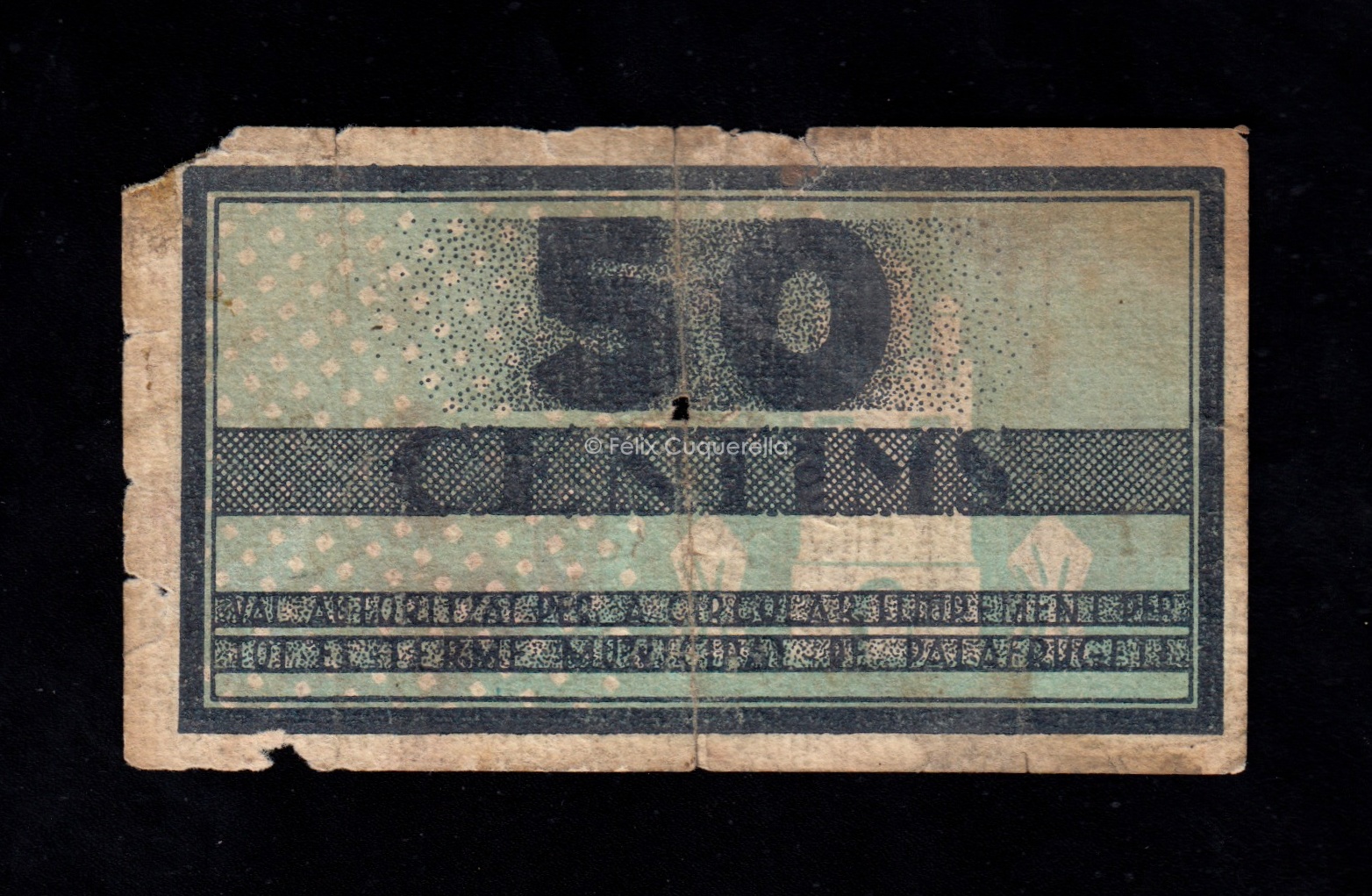 Palafrugell (Gerona), 50 céntimos 1937, B/C- Palafrugell (Gerona), 50 céntimos 1937, B/C-