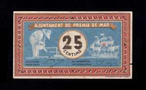 Premià de Mar (Barcelona), 25 céntimos 1937, MBC-